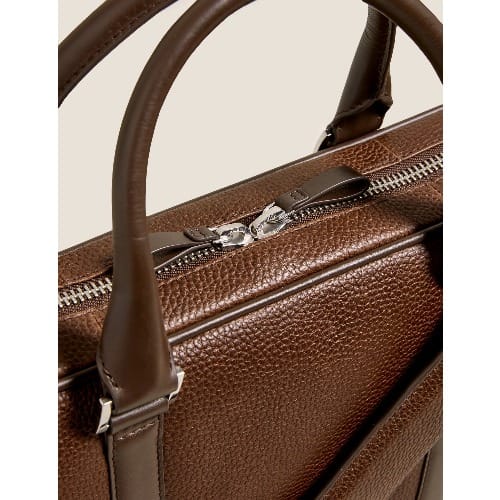 M&S Leather Laptop Bag