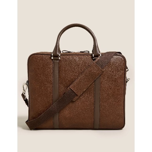 M&S Leather Laptop Bag