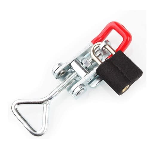 Galvanized Iron 4001 Adjustable Buckle Lock Quick Latch Clamp With Key Hole