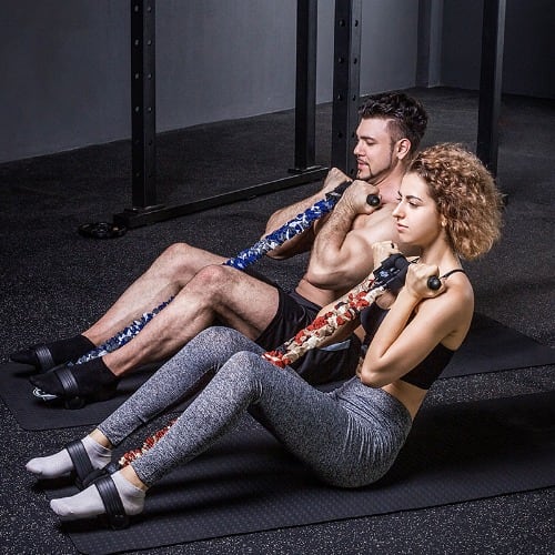 Elastic Sit up Pull Rope for Waist,Arm,Leg Training, Multi Function Equipment for Home Fitness