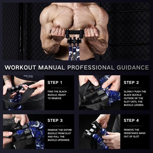 Elastic Sit up Pull Rope for Waist,Arm,Leg Training, Multi Function Equipment for Home Fitness