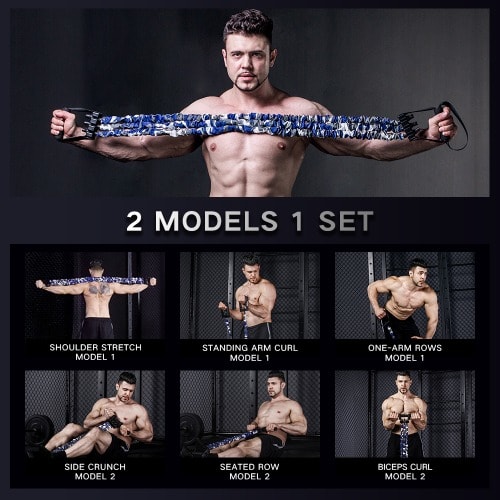 Elastic Sit up Pull Rope for Waist,Arm,Leg Training, Multi Function Equipment for Home Fitness