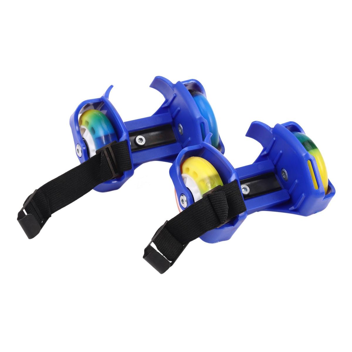 Portable Skateboarding Skates Four-Wheeled Skateboarding Shoes Colorful Blue