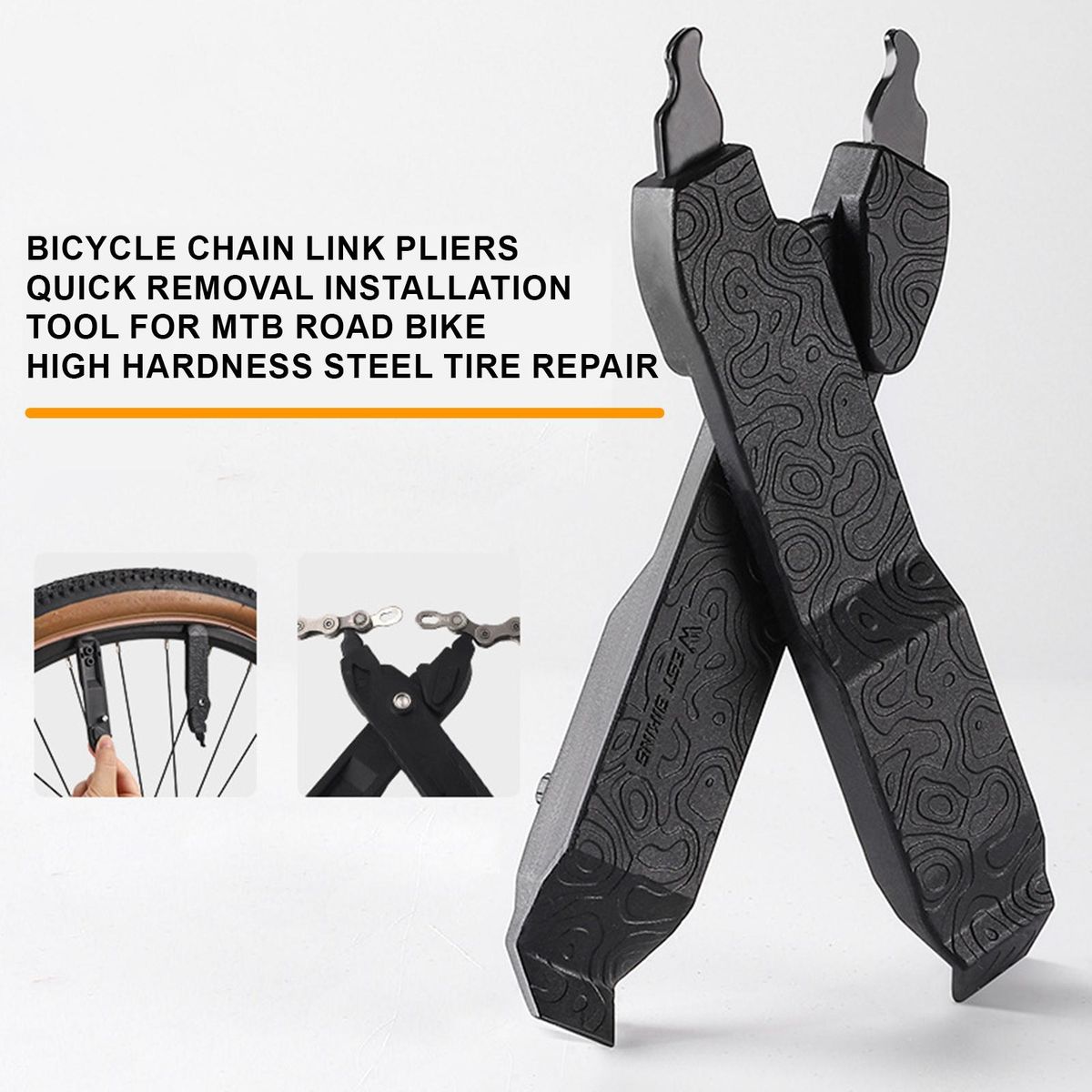 Chain Magic Buckle Tool Bike Chain Pliers Quick Removal for Cycling Black