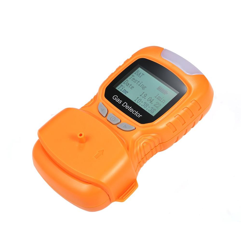 4 in 1 Gas Detector CO Monitor Digital Handheld Toxic Gas Carbon Monoxide Detector Hydrogen Sulfide Gas Tester with LCD Display Sound+ Light Vibration Alarm