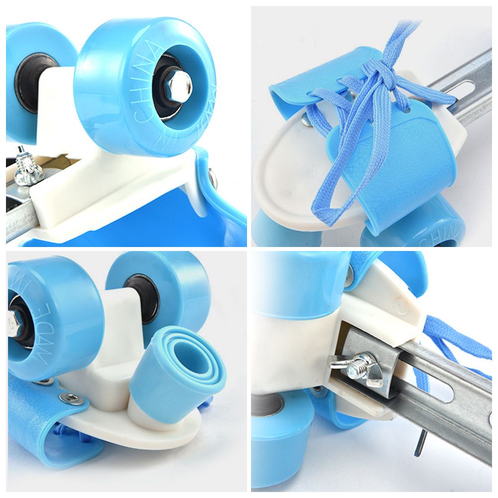 Adjustable Size Children Roller Skates Double Row Skates