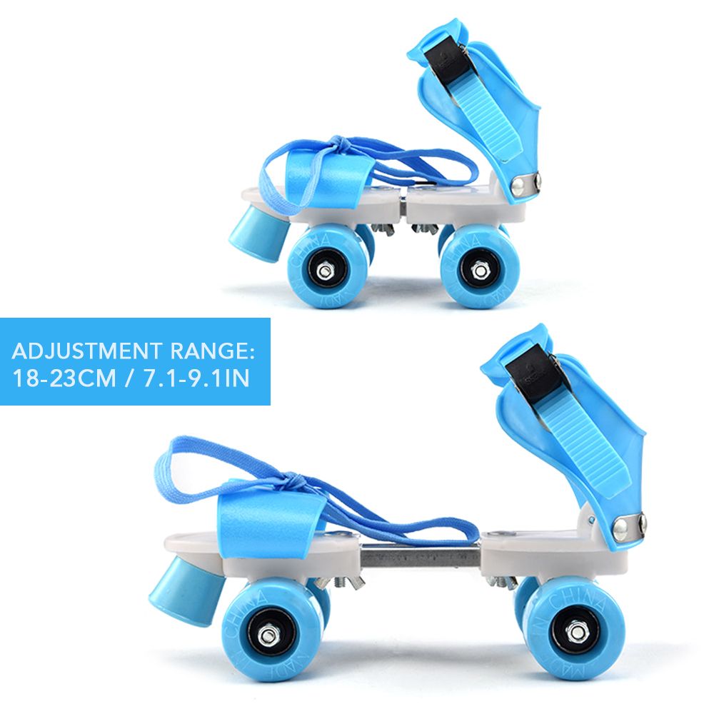 Adjustable Size Children Roller Skates Double Row Skates