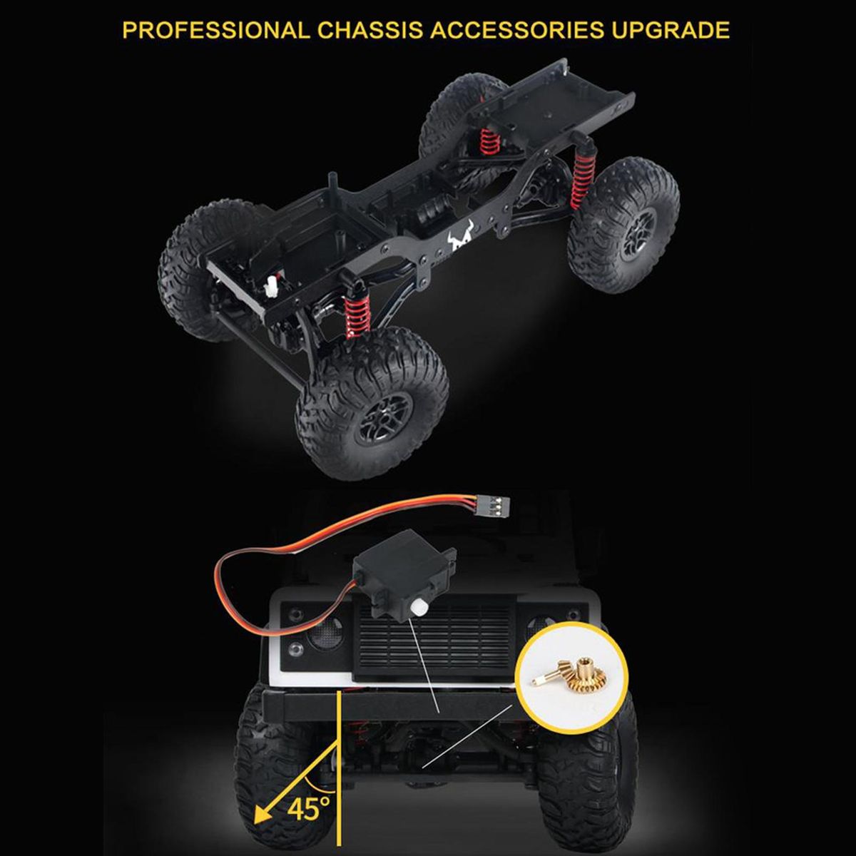 Remote Control Truck 2.4Ghz 1/12 Remote Control Car Off Road Trucks 4WD Climbing Car Toys Gifts for Kids Adults 3 Battery