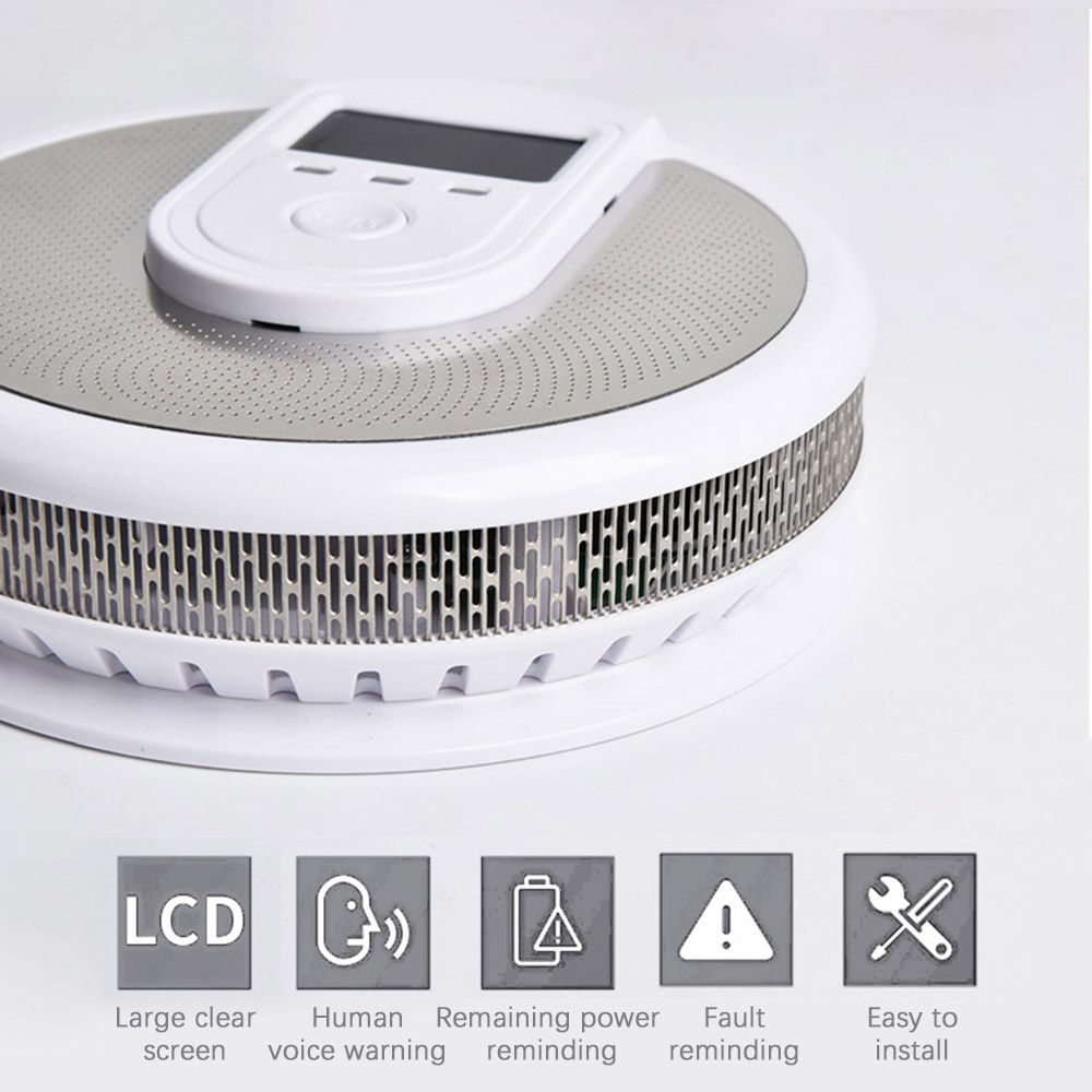 Combination Carbon Monoxide Smoke Detector Battery Operated