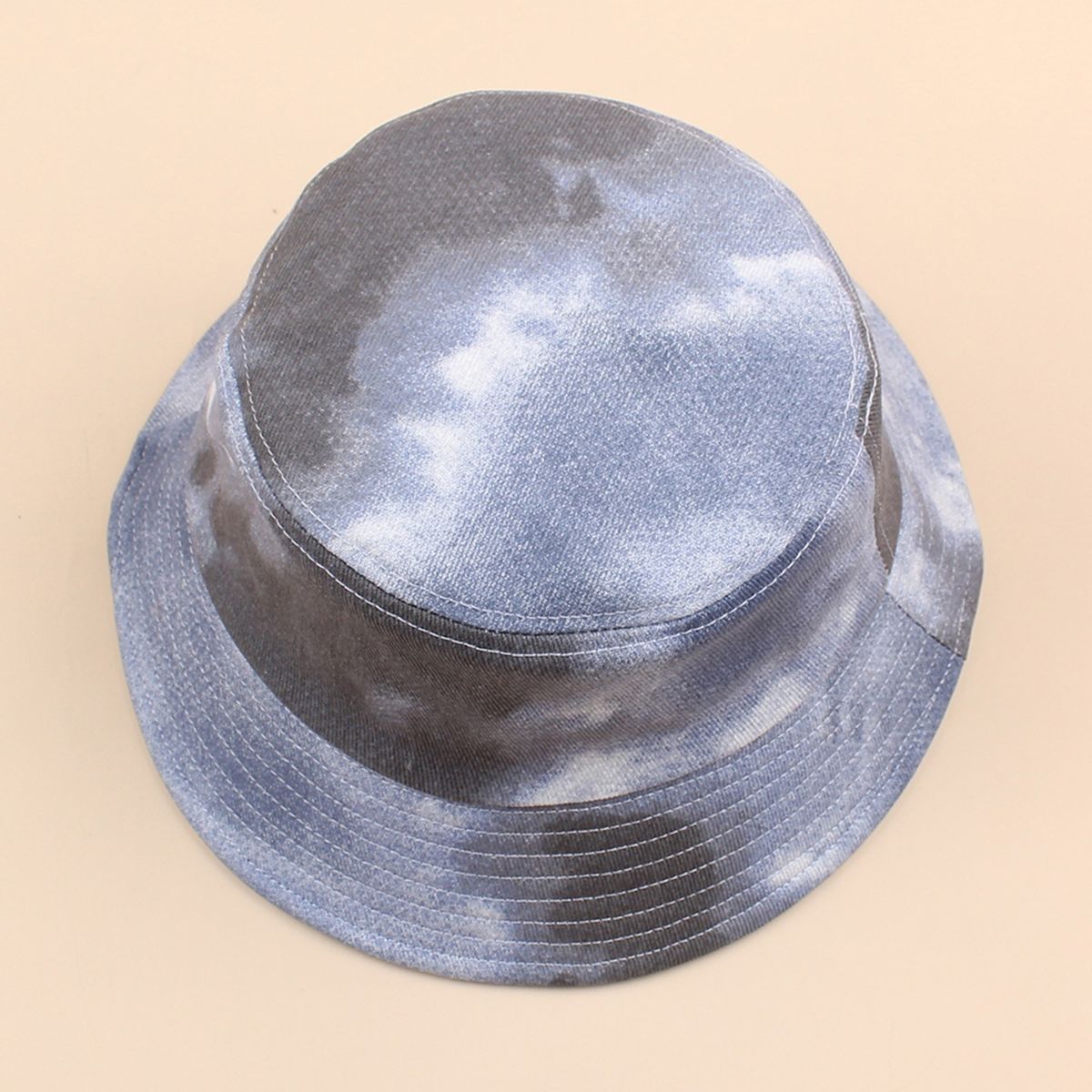 Men Women Tie-Dye Print Fisherman Hat Adjustable Outdoor