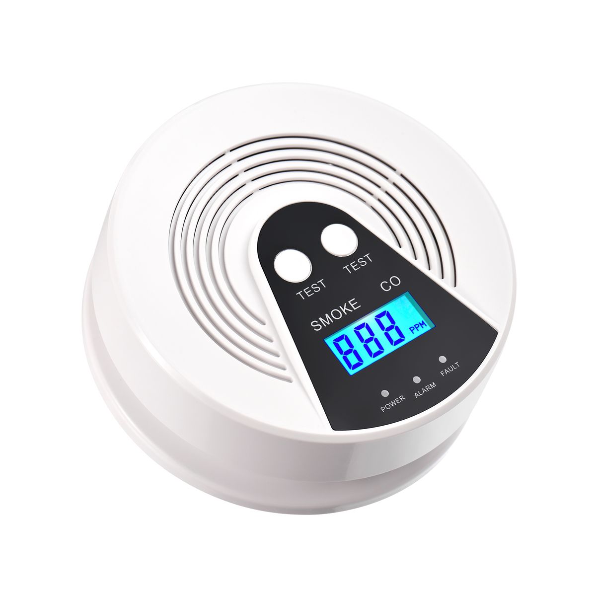 Smoke And Carbon Monoxide Alarm LCD Display CO Detector