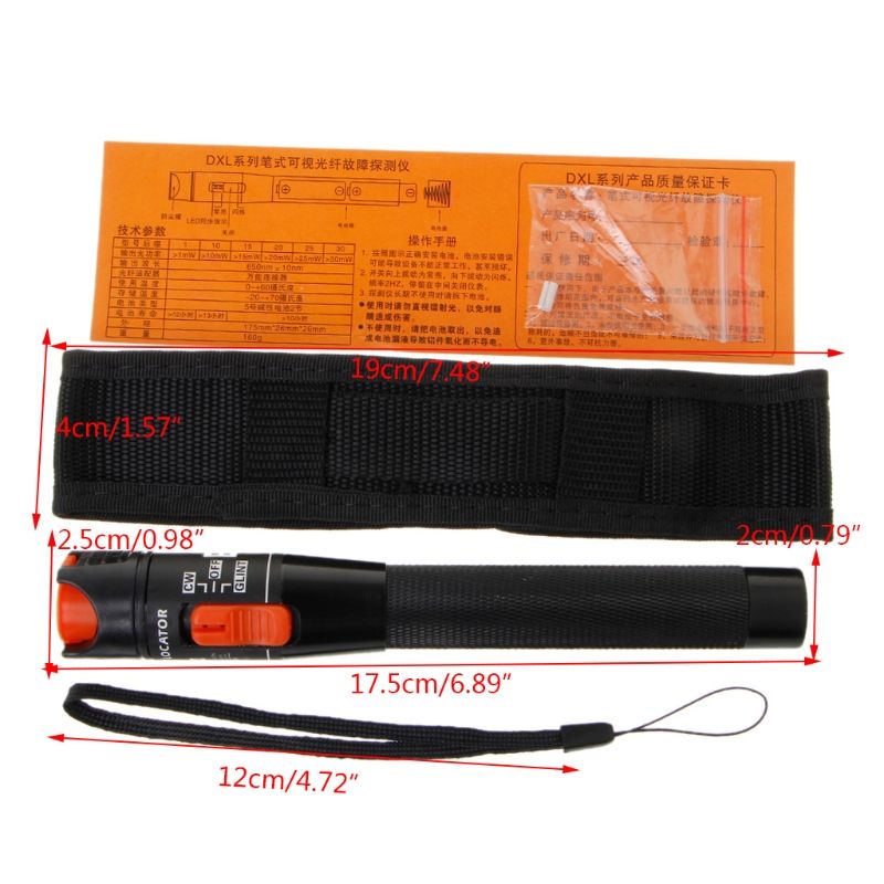 Visual Fault Locator 10mW Red Light Source Fiber Optic