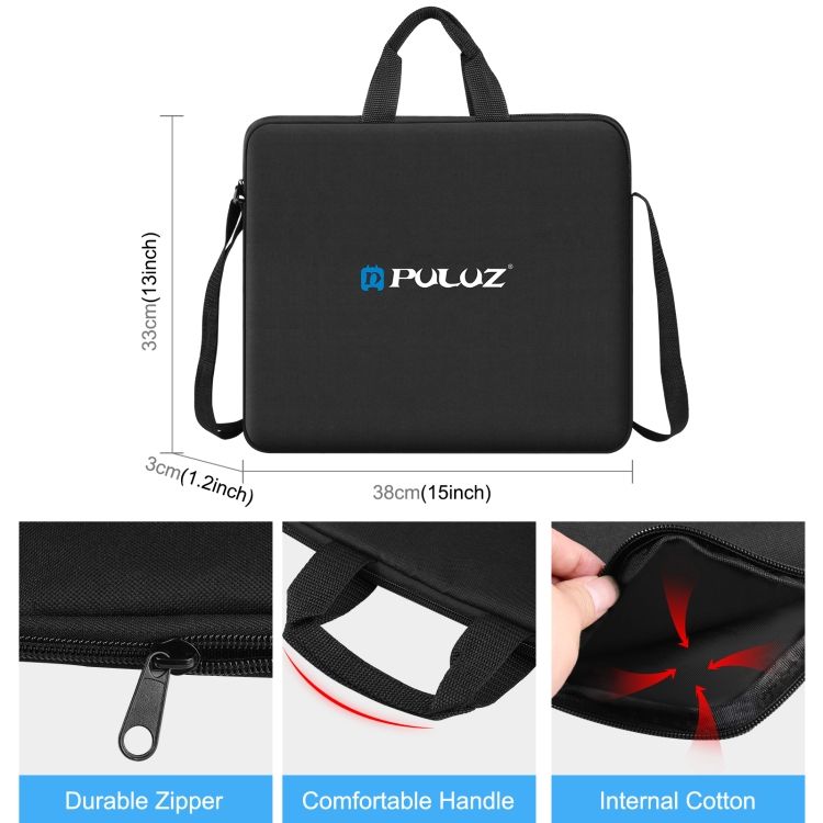 PULUZ 12 Inch Ring LED Lights Portable Zipper Storage Bag