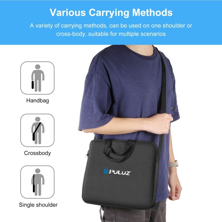 PULUZ 12 Inch Ring LED Lights Portable Zipper Storage Bag