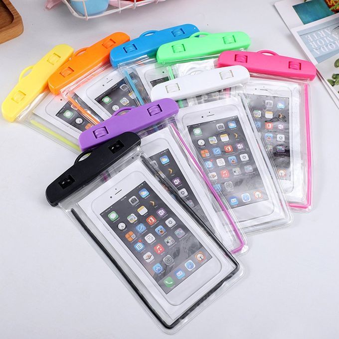 Luminous Waterproof Bag Swimming Bea H Dry Bag  Ase  Over Holder For Phone-white