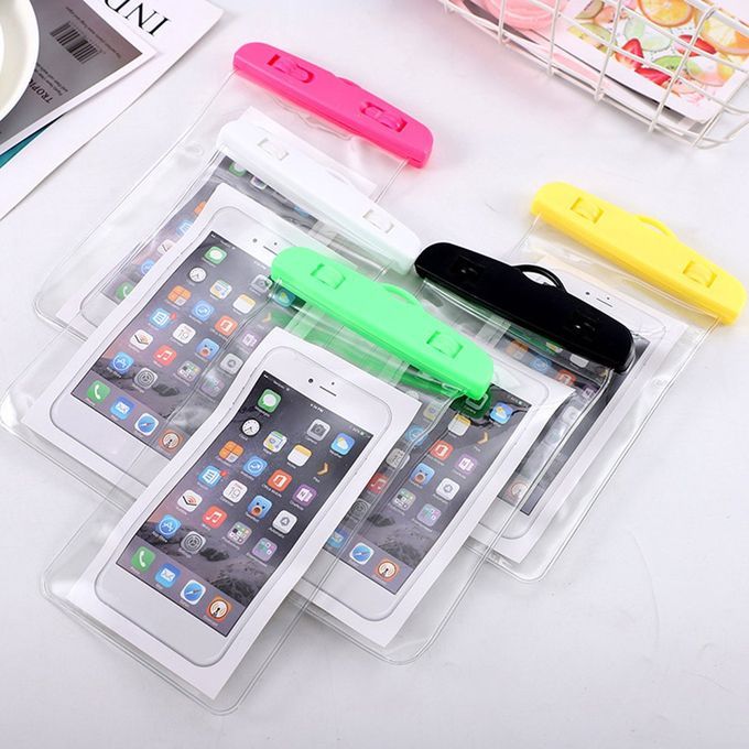Luminous Waterproof Bag Swimming Bea H Dry Bag  Ase  Over Holder For Phone-white