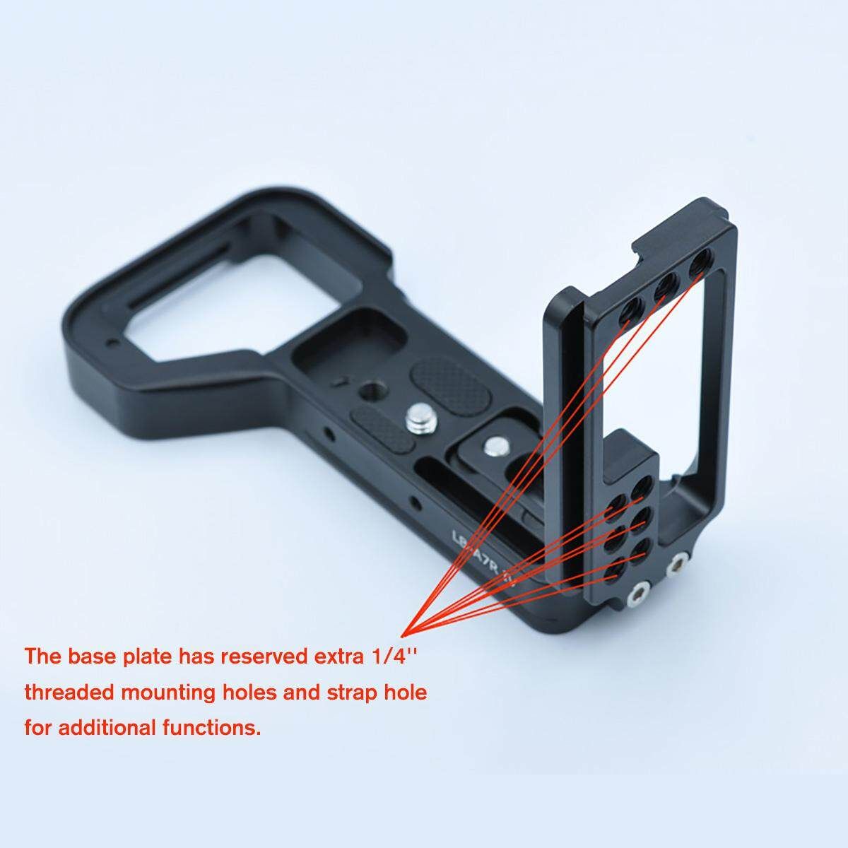 Quick Release Plate L Bracket Extension Scalable For Sony A7 R IV ILCE-7RM4 A7R4 Black