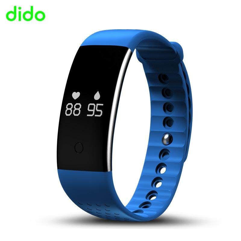 DidoD2 New Fashion Style Oxygen Smart Bracelet Black Blue (blue)