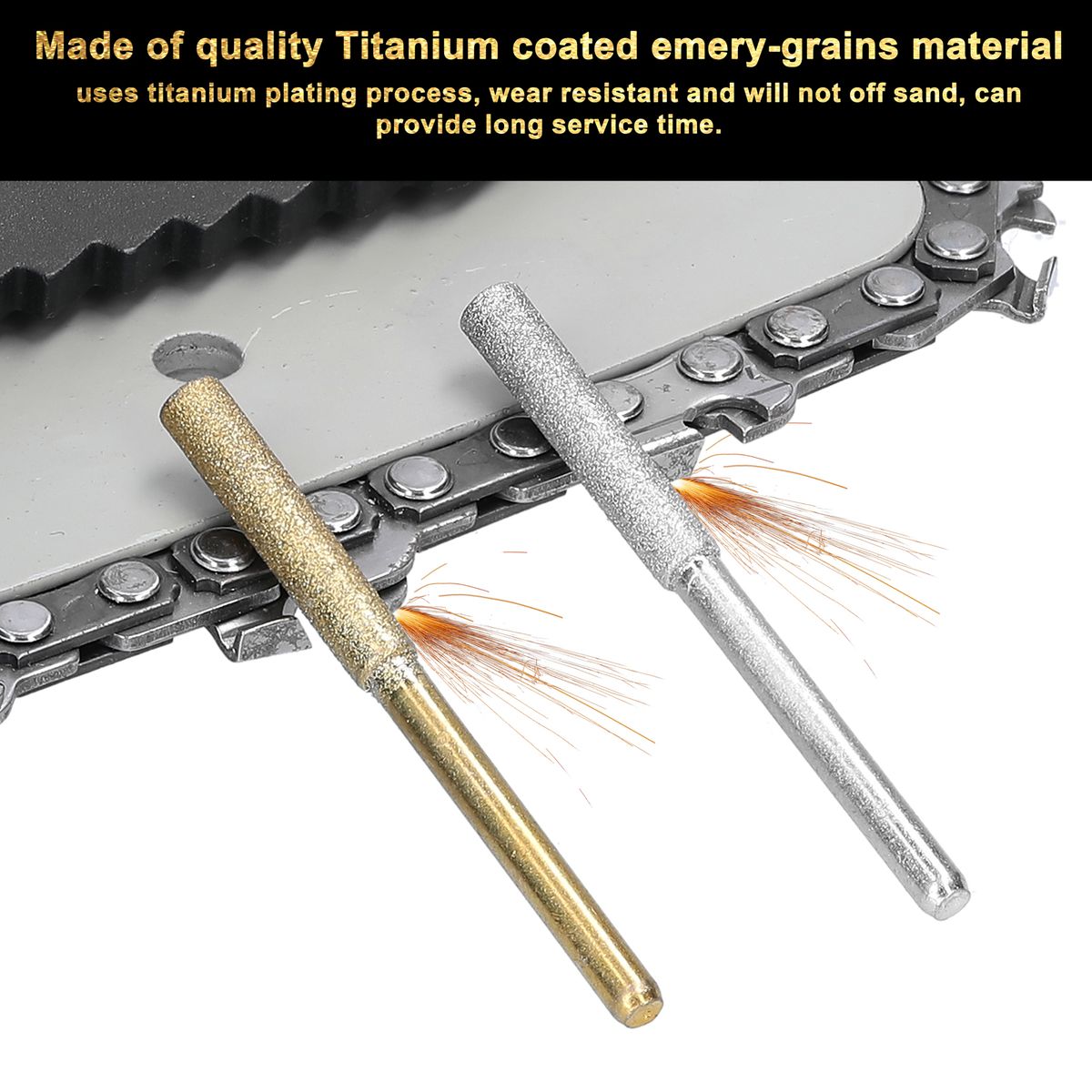 Titanium-plating Burr Grinding Bit Set Universal Fitment
