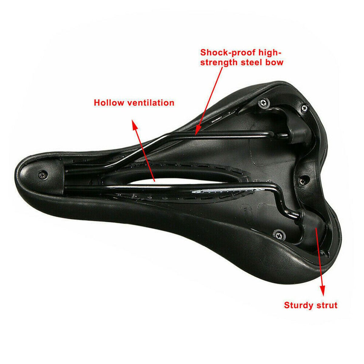 Bike Saddle Seat Shockproof Wear-resistant Soft Comfortable