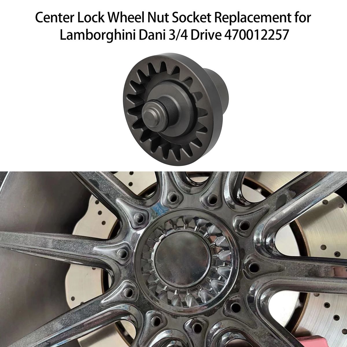 Center Lock Wheel Nut Socket Replacement For Lamborghini