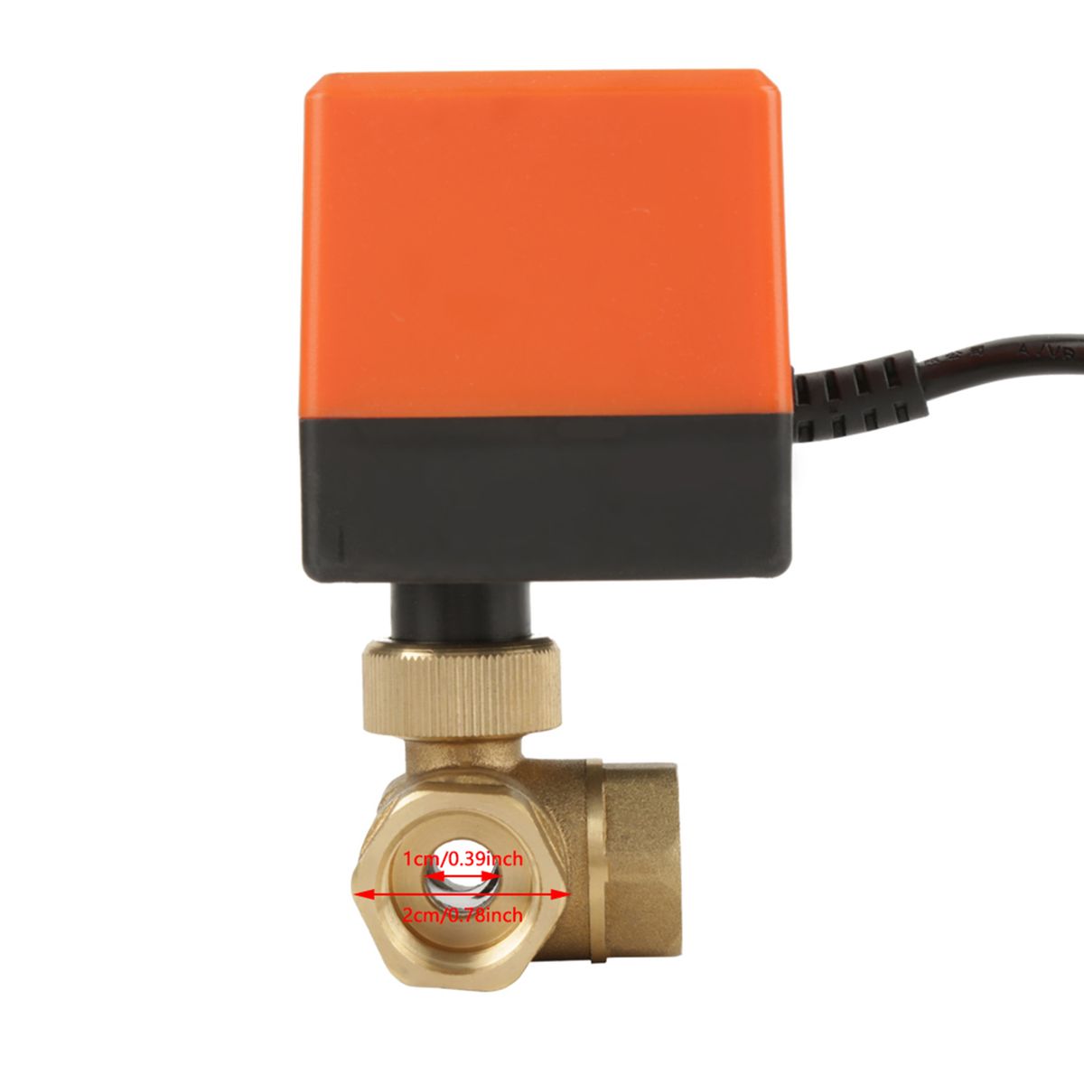 G1/2" DN15 Br 3 Way 220VAC Motorized Ball Electrical Vae