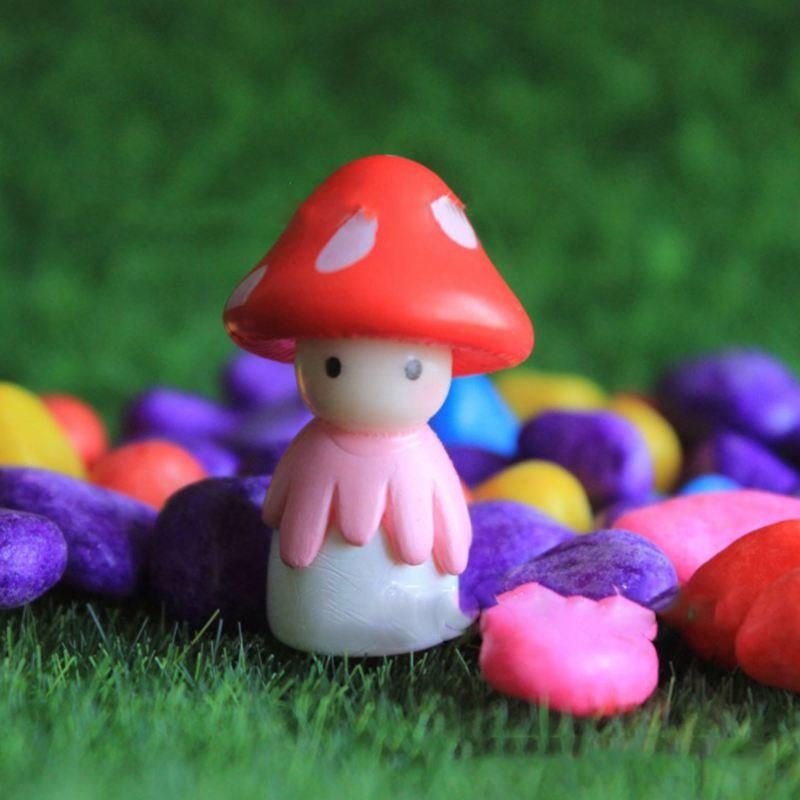 Miniature Fairy Garden Mushroom Doll Home Decoration