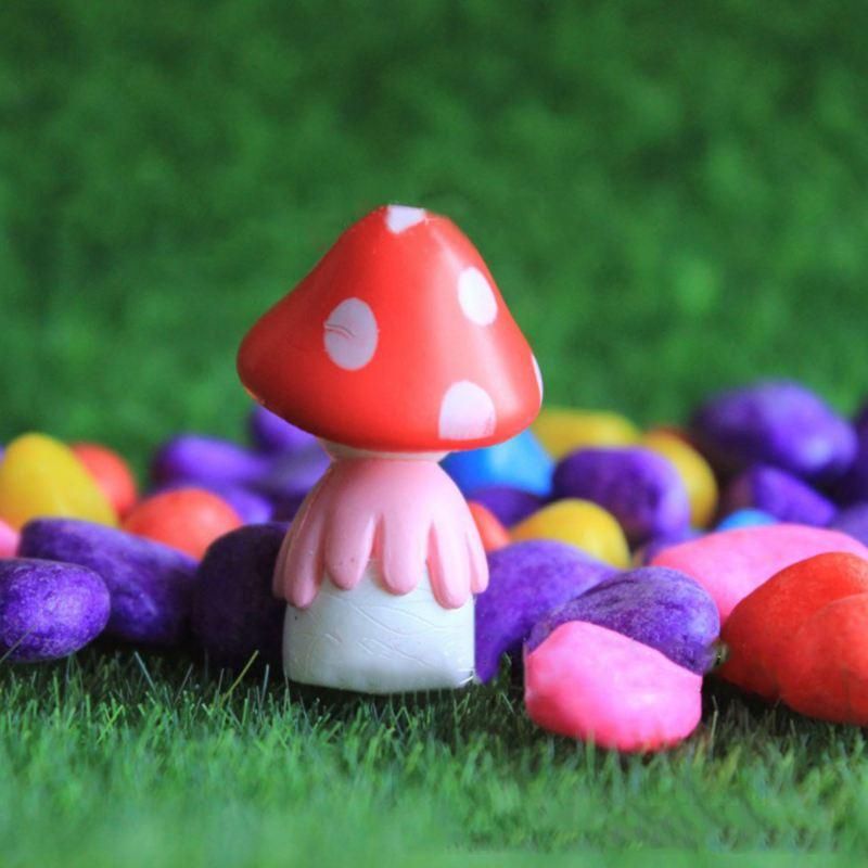 Miniature Fairy Garden Mushroom Doll Home Decoration