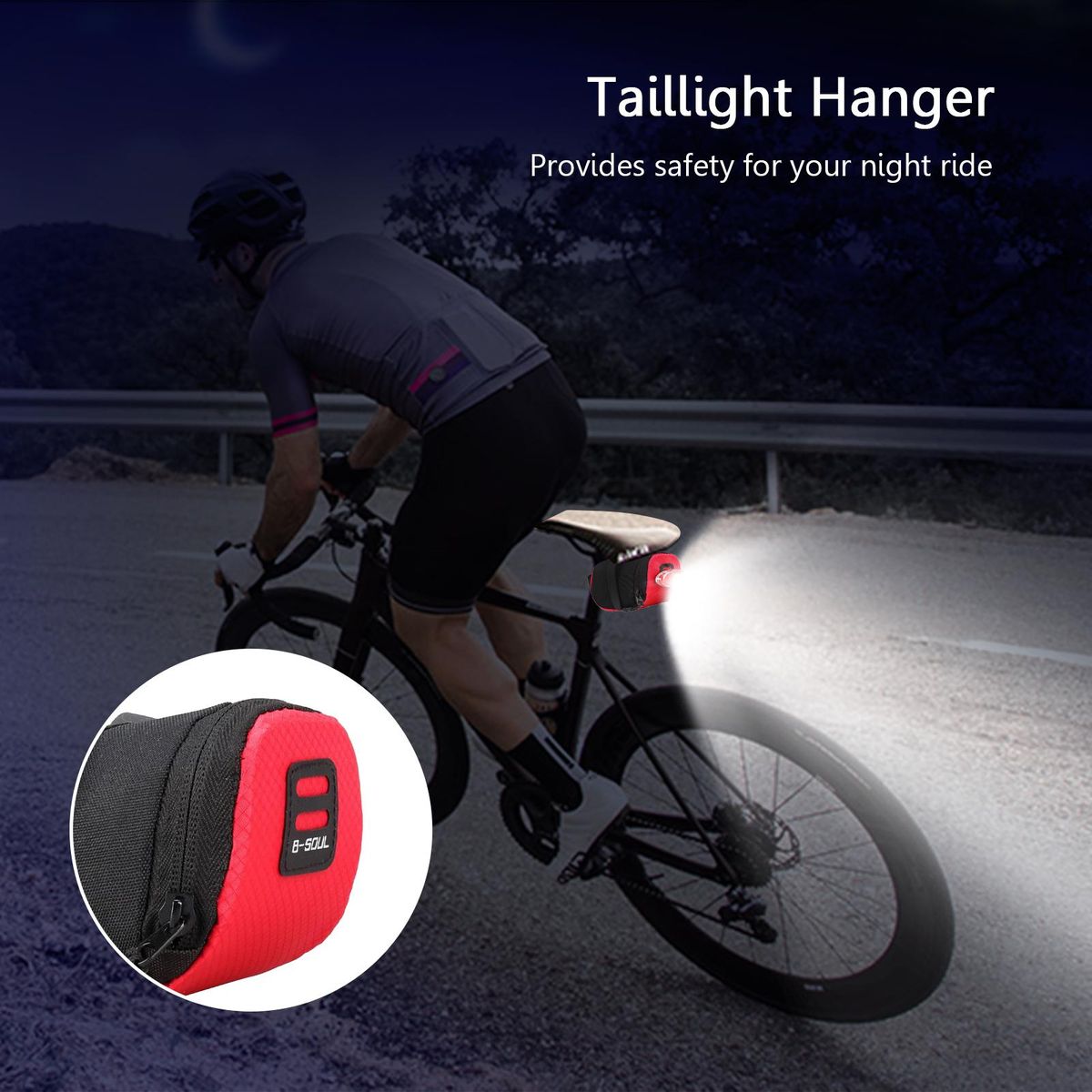 Bike Saddle Bag Waterproof Lightweight Under Seat Bike Bag Large Capacity Bicycle Seat Pack Bag for Road Bikes Mountain Bicycles