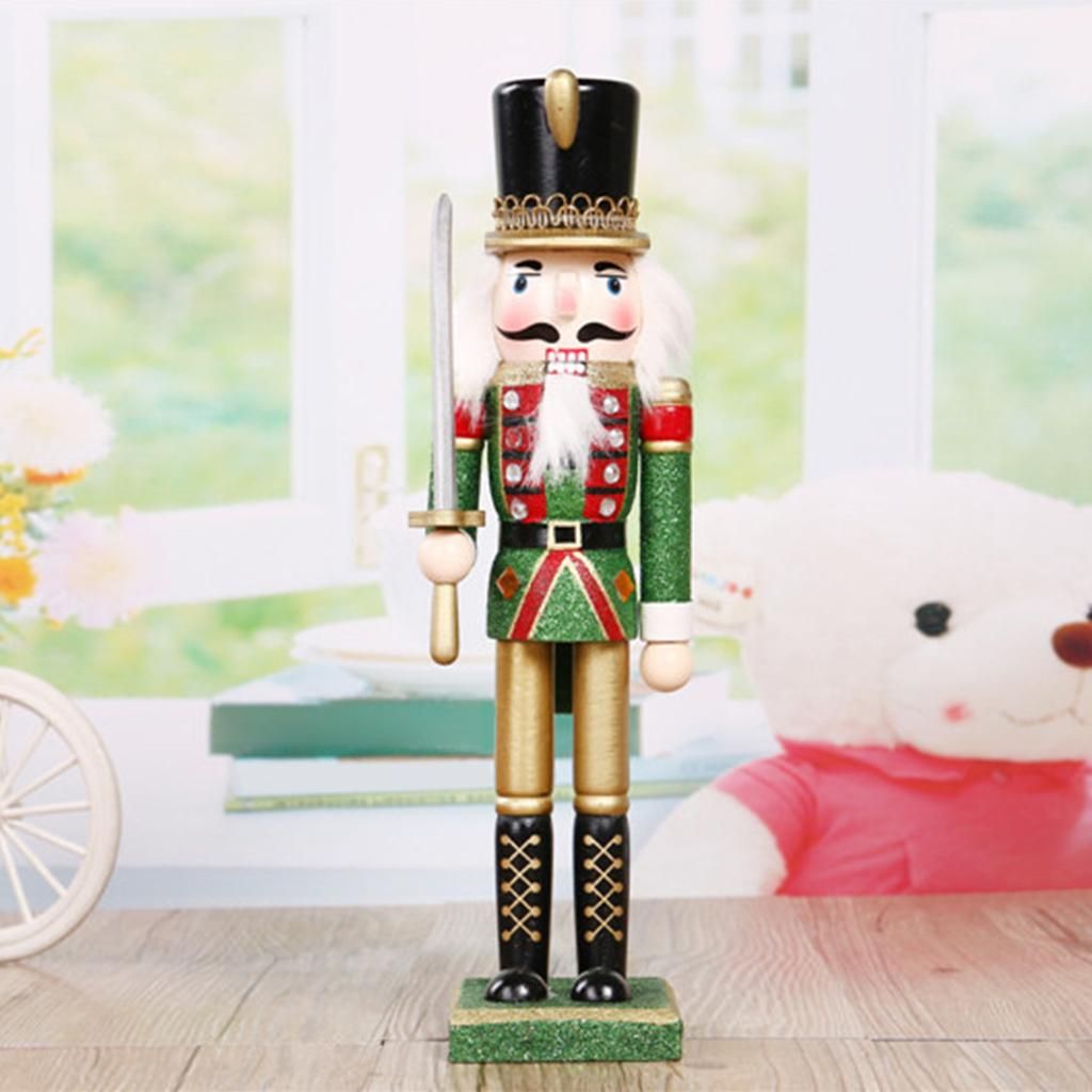 2x Festive Soldier Swordsman Nutcracker Christmas Decoration Home