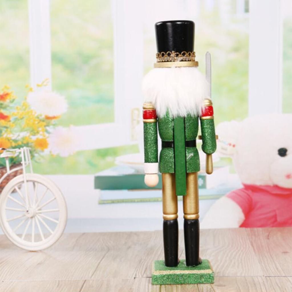 2x Festive Soldier Swordsman Nutcracker Christmas Decoration Home