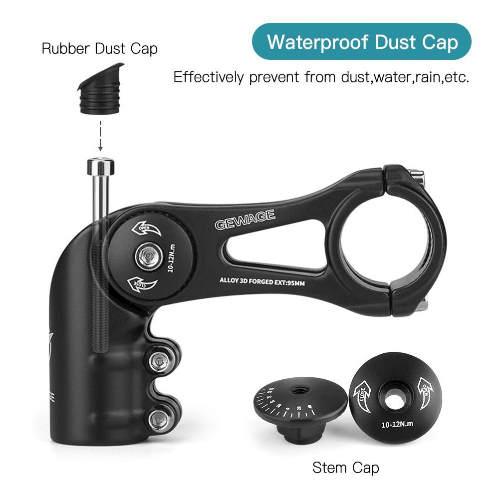 Adjustable Bike Stem Handlebar Stem Fits 31.8mm Handlebar for Road Bike MTB
