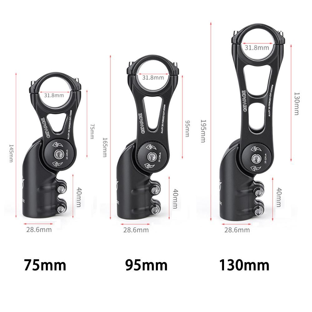 Adjustable Bike Stem Handlebar Stem Fits 31.8mm Handlebar for Road Bike MTB