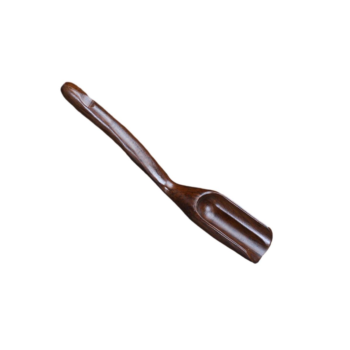 Long Handle Tea Scoop Kung Fu Tea Scoop Long Handled Wooden for Loose Dark Brown