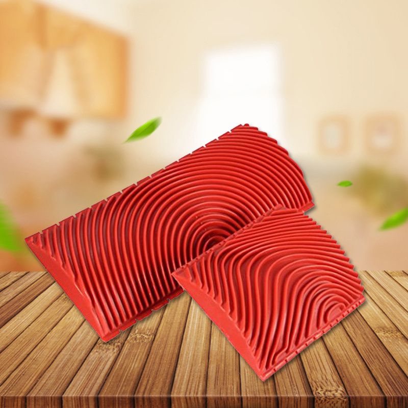 2pcs/set Rubber Roller Brush Imitation Wood Graini