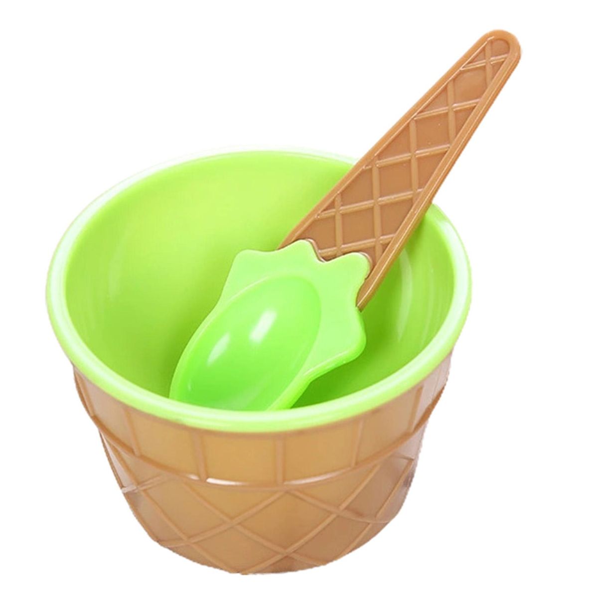 Ice Cream Scooper Ice Cream Cake Dessert Children Spoon Green