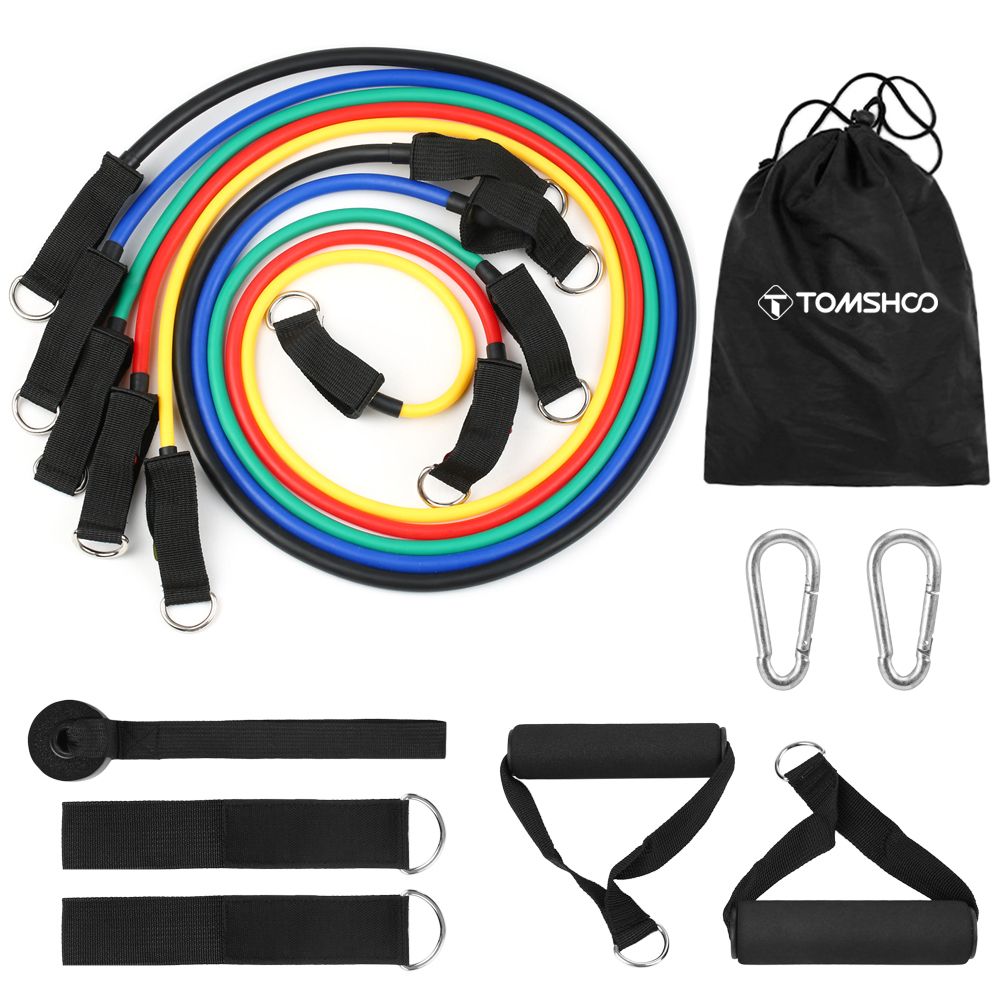 13Pcs Resistance Bands Set Elastic Workout Fintess