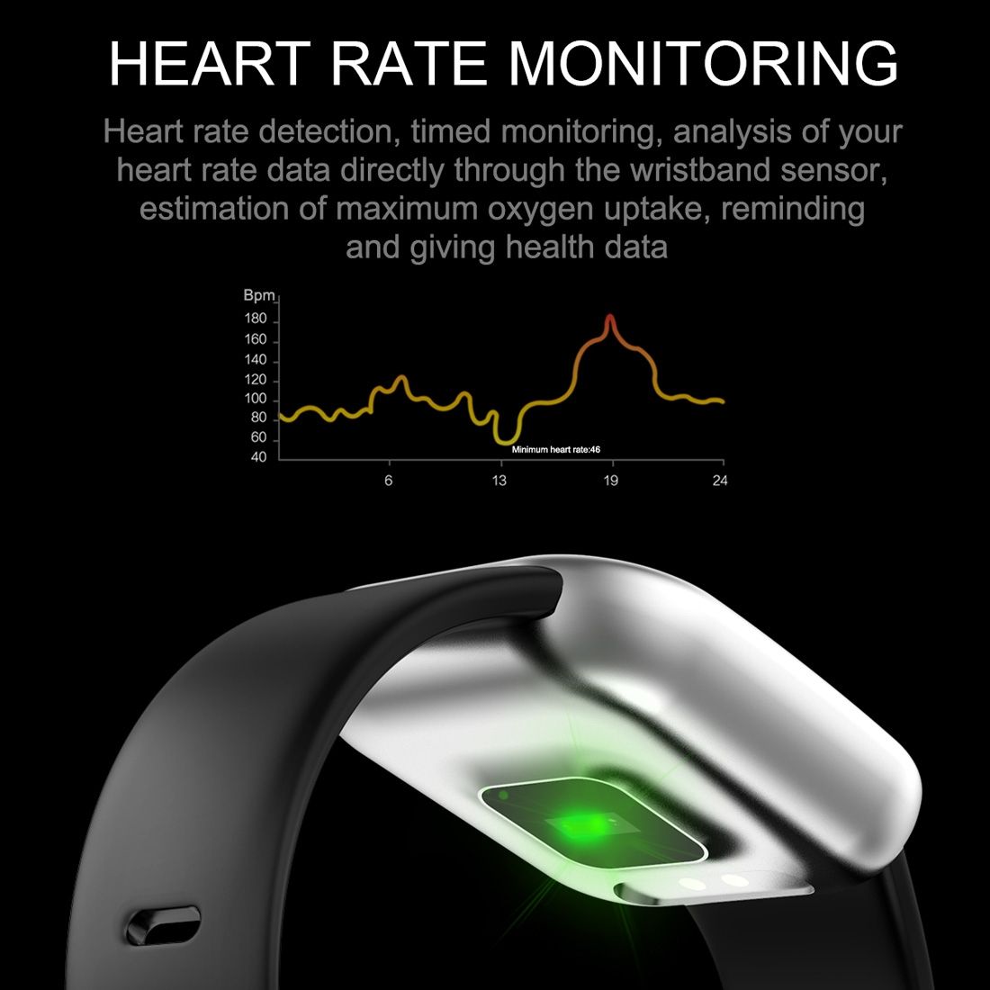 X16 1.3 Inch TFT Color Screen IP67 Waterproof Bluetooth Smartwatch, Support Call Reminder/ Heart Rate Monitoring /Blood Pressure Monitoring/ Sleep Monitoring(Black)