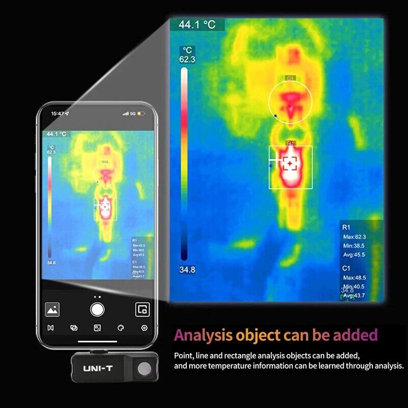UNI-T UTi120MS Mobile Thermal Camera For IPhone IOS