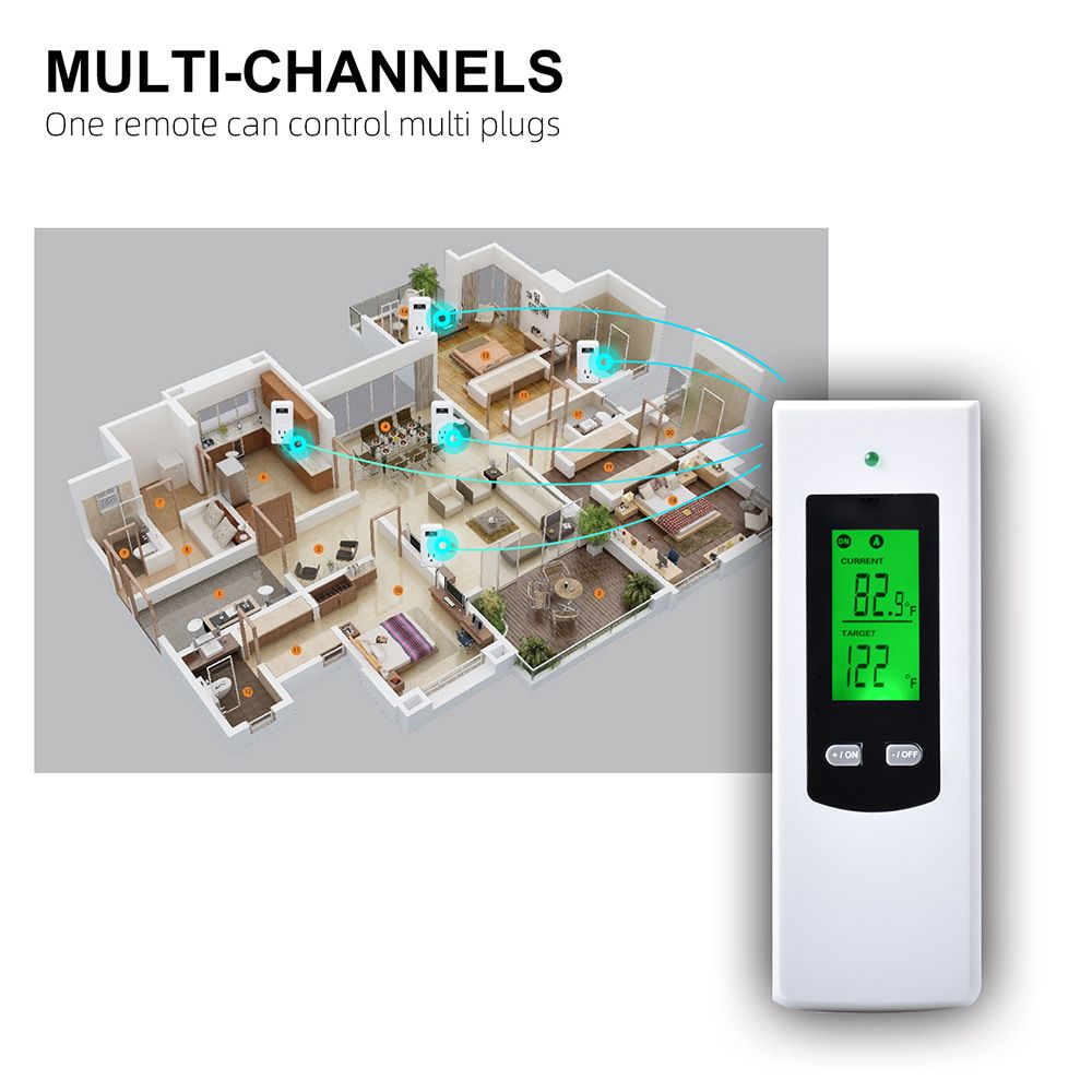 Household Wireless Thermostat Controller And Socket Set
