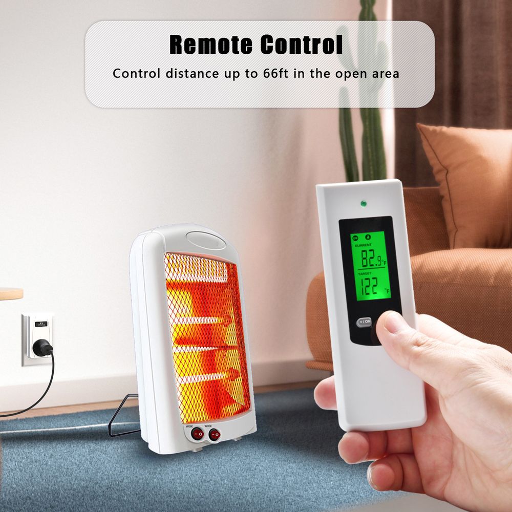Household Wireless Thermostat Controller And Socket Set