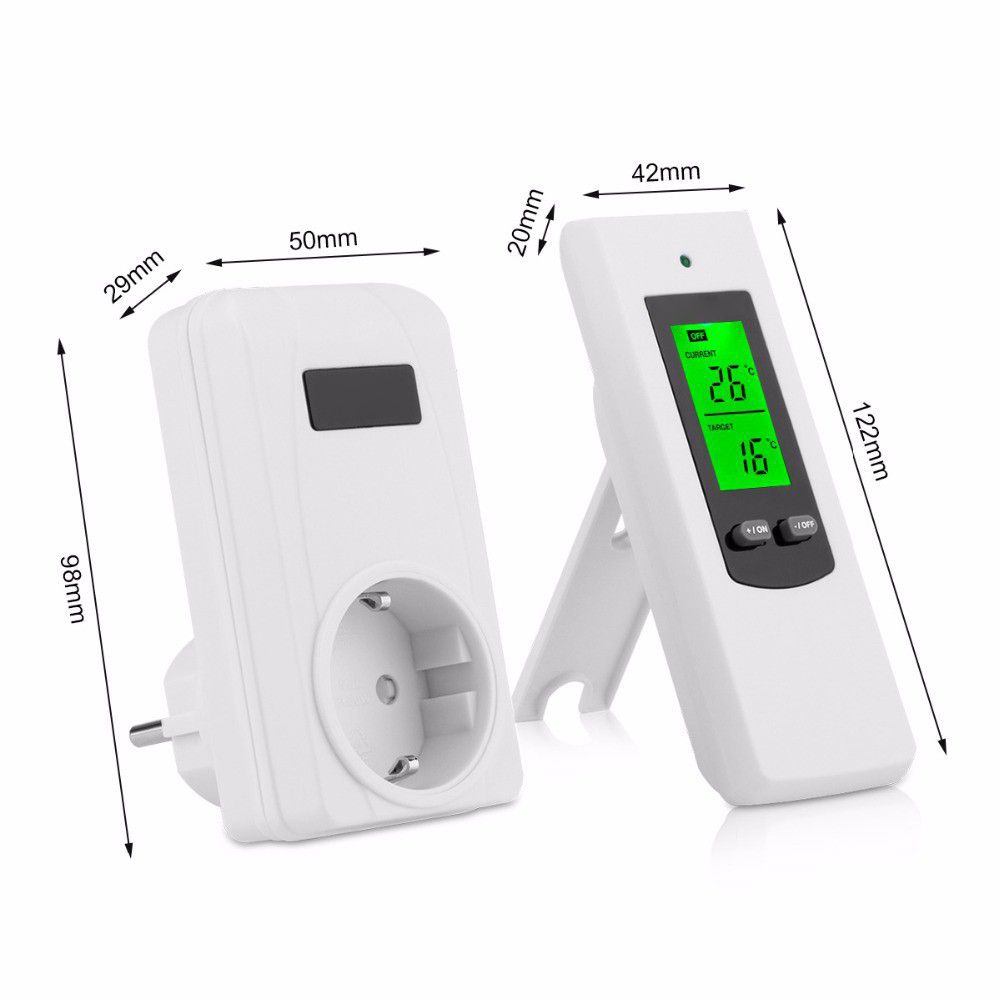 Household Wireless Thermostat Controller And Socket Set