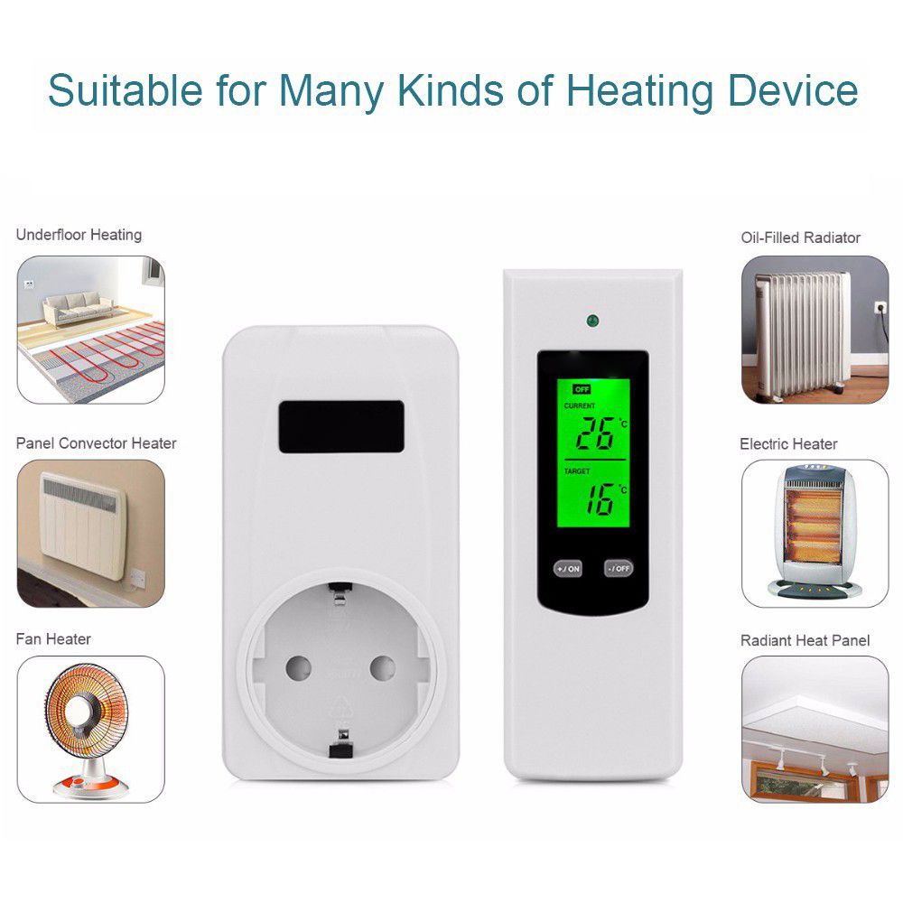 Household Wireless Thermostat Controller And Socket Set