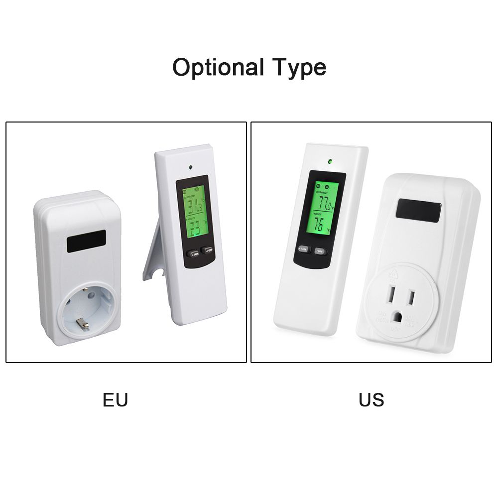 Household Wireless Thermostat Controller And Socket Set
