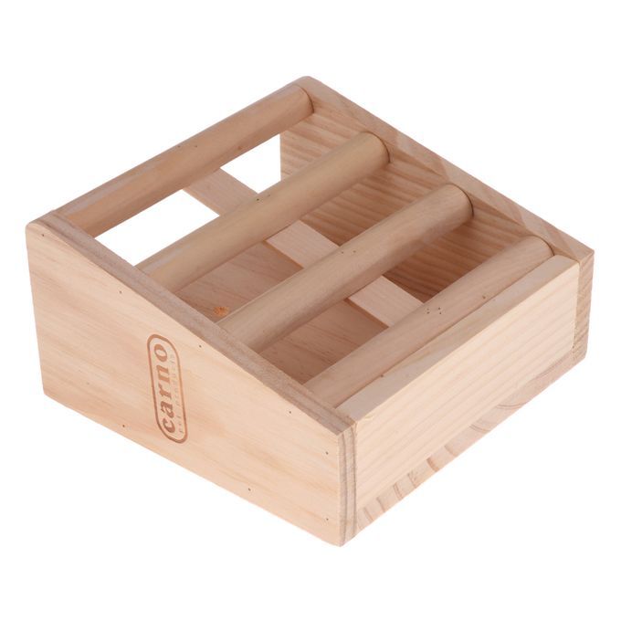 Small Pet Rabbits Guinea Pig Wooden Rack Feeder Hay Grass Nesting