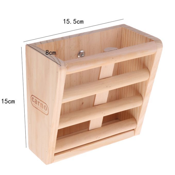 Small Pet Rabbits Guinea Pig Wooden Rack Feeder Hay Grass Nesting