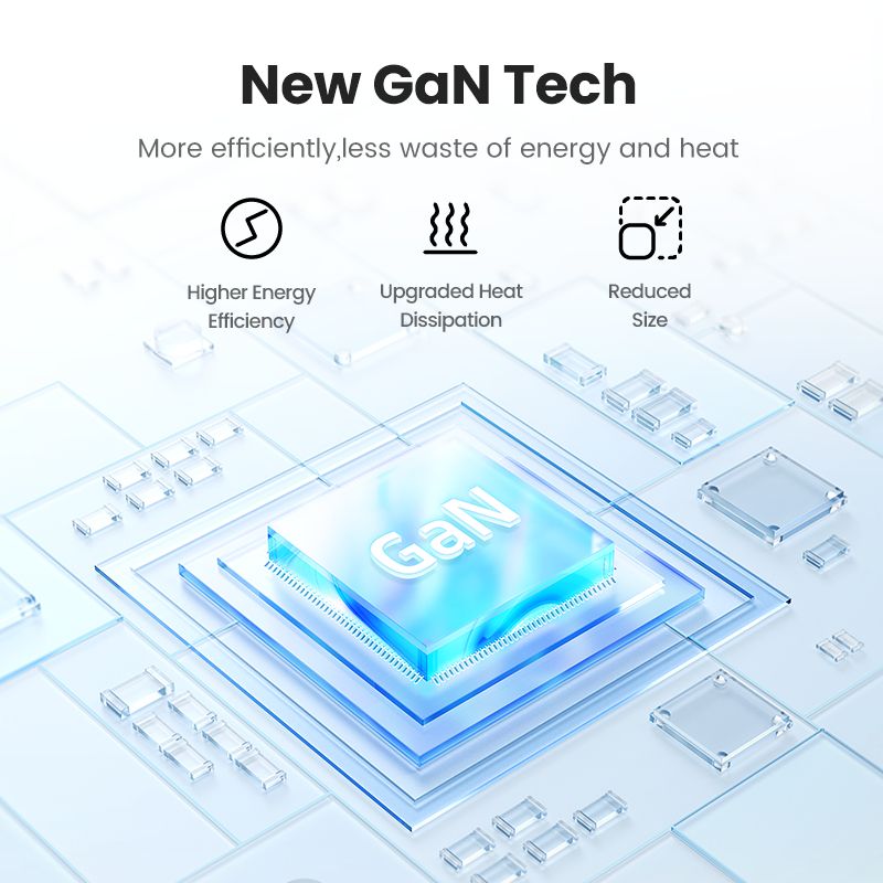 USB Charger GaN Charger 65W USB C Fast Charging with 3 4 USB