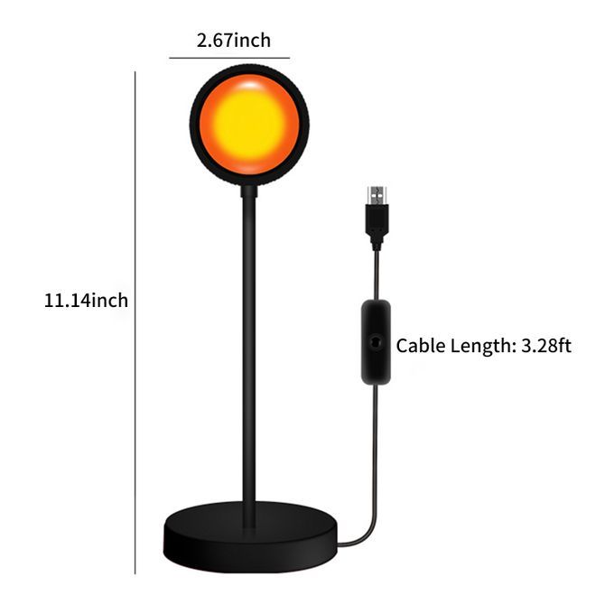 360 Degree Rotation Projector Sunset LED Light