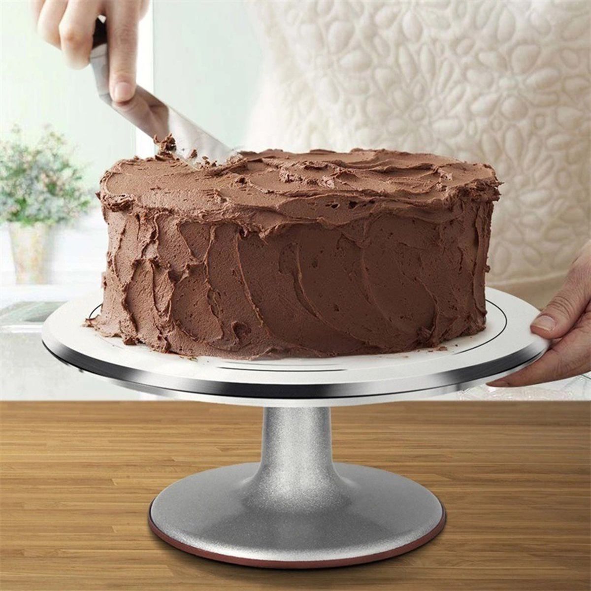 7PCS Rotating Cake Decoration Modeling Tool  12''Aluminium