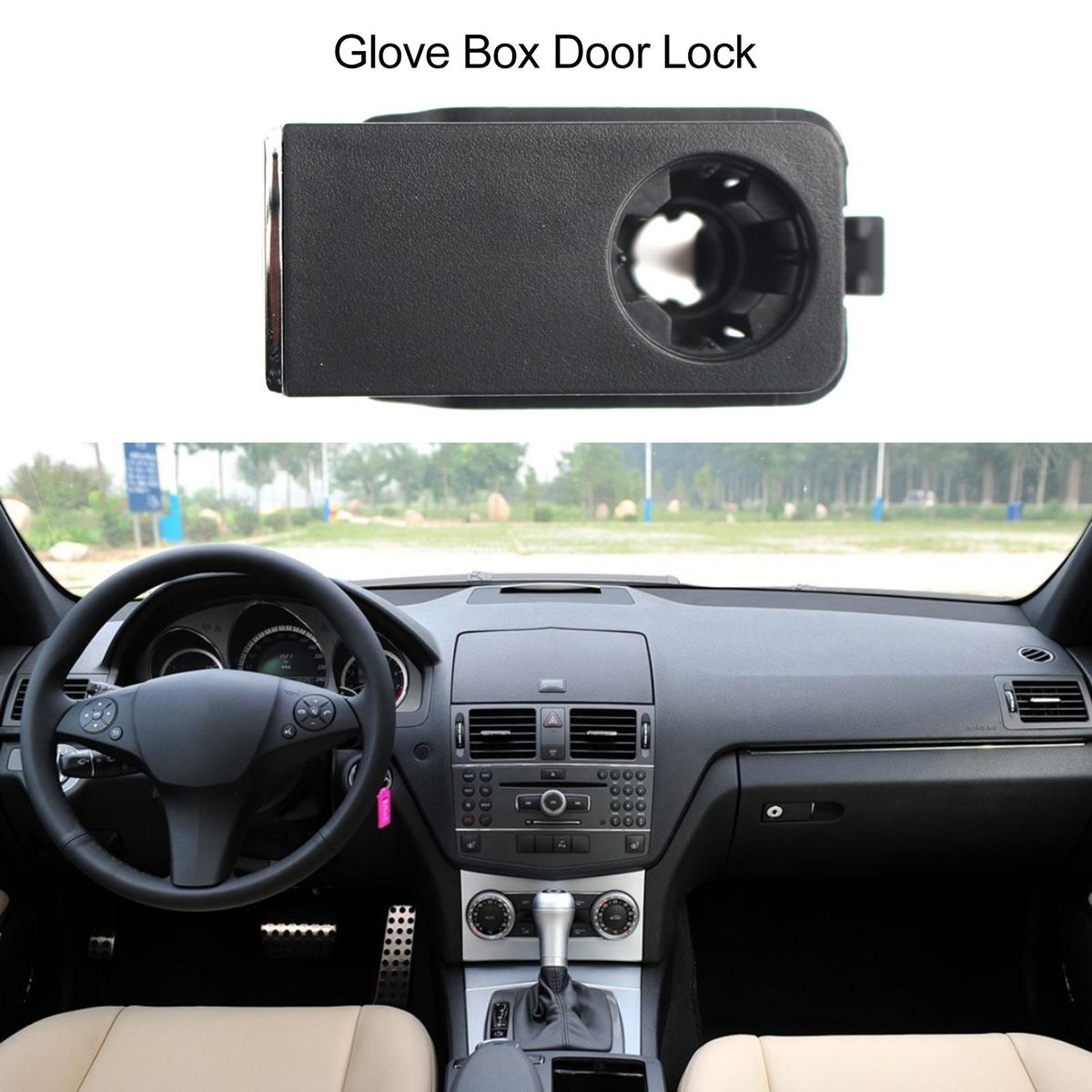 Glove Box Latch, Glove Box Latch Handle Replacement for Mercedes-Benz W204 C 2007-2014, X204 GLK 2008-2015, W212 W207 2009-2015 2046800998, 2046800310, 2046802691, 2046800198, 2126800291, 2126800191, 2046800011